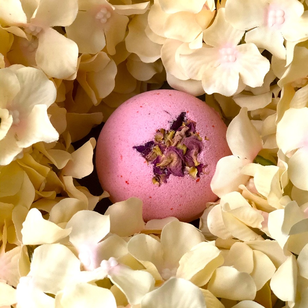PINK ROSE FIZZY BATH BOMB